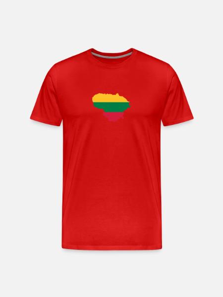 Lithuania - Men's Premium Organic T-Shirt - red