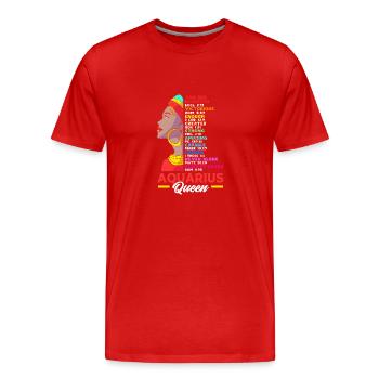 Sternzeichen Wassermann - Männer Premium Bio T-Shirt - Rot - Vorne - Damien (186cm)