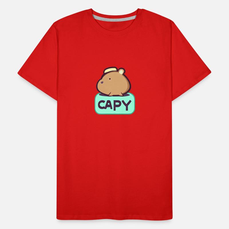 Hat Capybara T-shirt bio Premium Homme