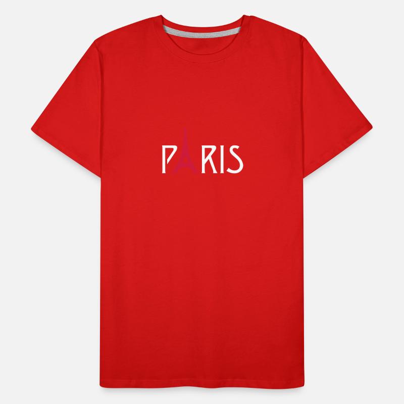 Paris Eiffel Tower Men's Premium Organic T-Shirt