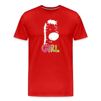 Girl Tagesoutfit Weihnachtsgeschenk - Männer Premium Bio T-Shirt - Rot - Vorne - Damien (186cm)