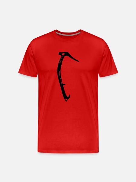 Eispickel - Männer Premium Bio T-Shirt - Rot