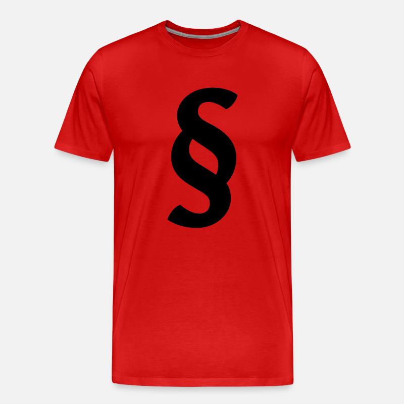 Paragraph - Männer Premium Bio T-Shirt - Rot