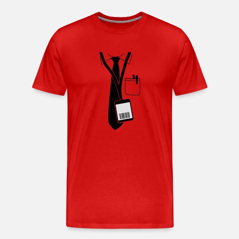 code pass - Männer Premium Bio T-Shirt - Rot