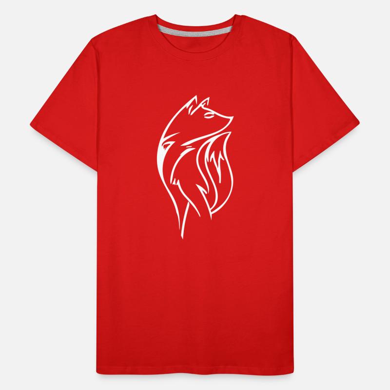 Clever Fox Vector Men's Premium Organic T-Shirt