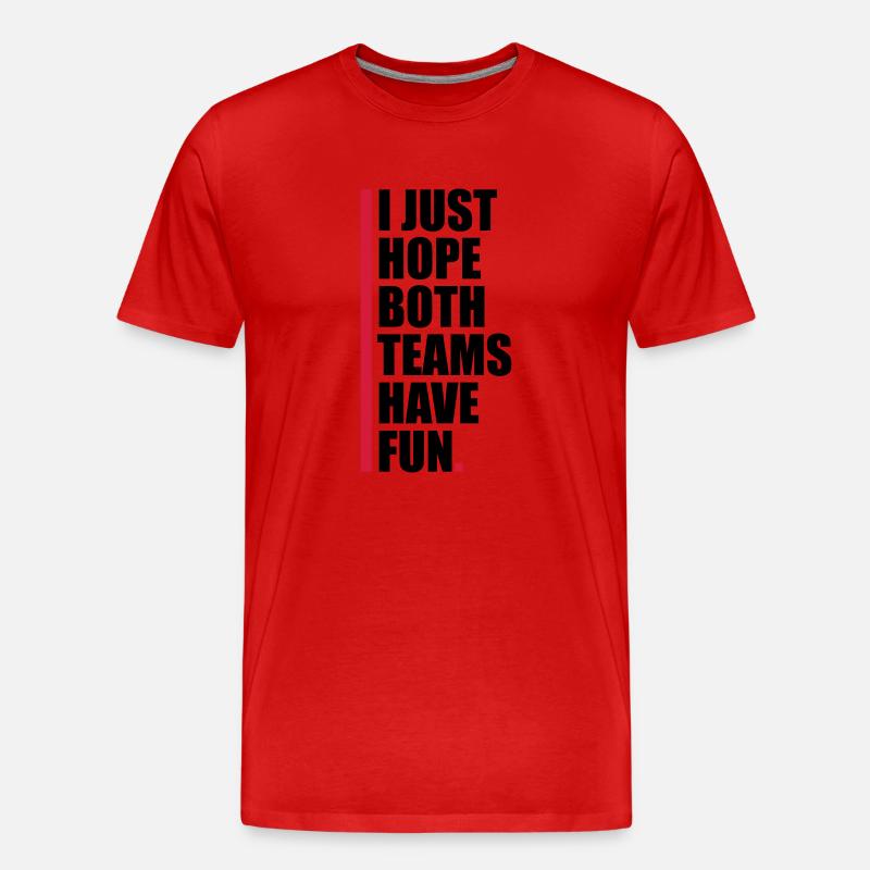 Both Teams Have Fun - Männer Premium Bio T-Shirt - Rot