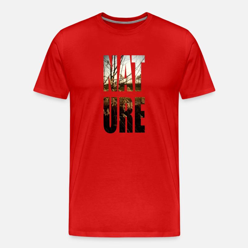 Natur No.2 - Männer Premium Bio T-Shirt - Rot