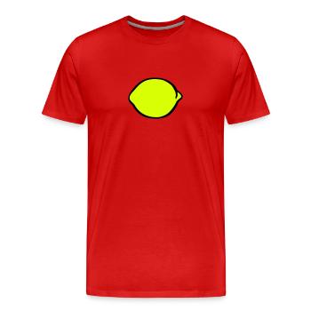 Citron - T-shirt bio Premium Homme - rouge - Devant - Damien (186cm)