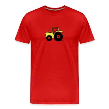 (c) - T-shirt bio Premium Homme - rouge - Devant - Damien (186cm)