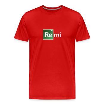 Remi - T-shirt bio Premium Homme - rouge - Devant - Damien (186cm)