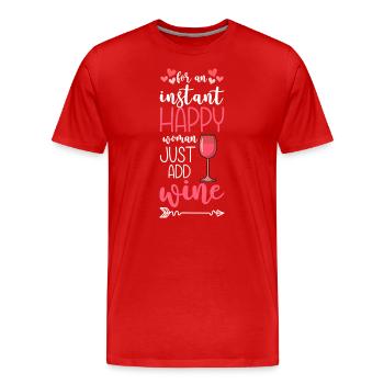 Happy holiday - Men's Premium Organic T-Shirt - red - Front - Damien (186cm)