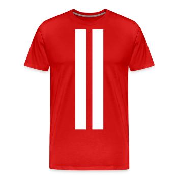 rallye - T-shirt bio Premium Homme - rouge - Devant - Damien (186cm)