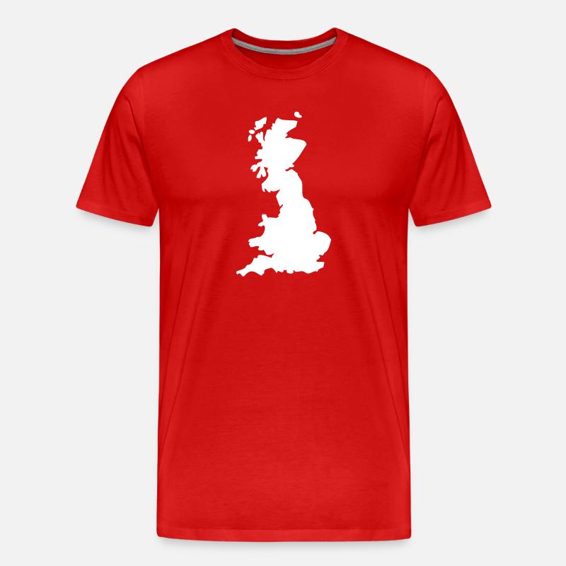 england england Länder1 - Männer Premium Bio T-Shirt - Rot