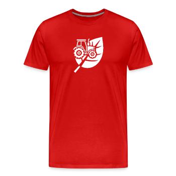 Conception d’agriculture durable pour l’agriculture biologique - T-shirt bio Premium Homme - rouge - Devant - Damien (186cm)