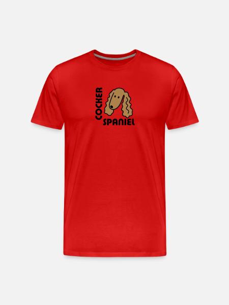 Cocker Spaniel - Men's Premium Organic T-Shirt - red