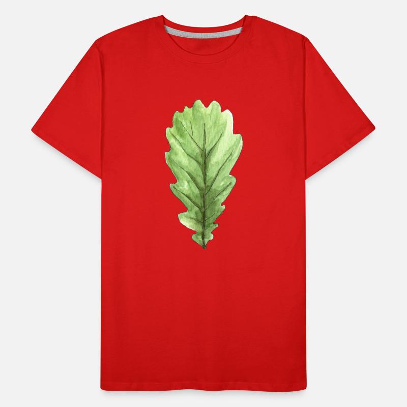 Blatt einer Eiche Männer Premium Bio T-Shirt