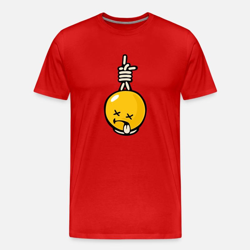 Suicidio sorridente - Maglietta ecologica premium da uomo - rosso