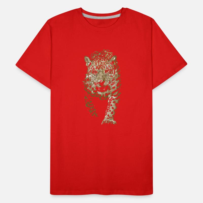 Léopard, Léopard indien, Léopard de Perse T-shirt bio Premium Homme