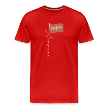 Syrien Aramäer Aram Damaskus Assyrien Antike - Männer Premium Bio T-Shirt - Rot - Vorne - Damien (186cm)