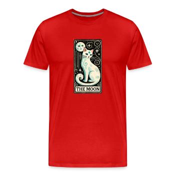 Das Mond-Tarot - Männer Premium Bio T-Shirt - Rot - Vorne - Damien (186cm)
