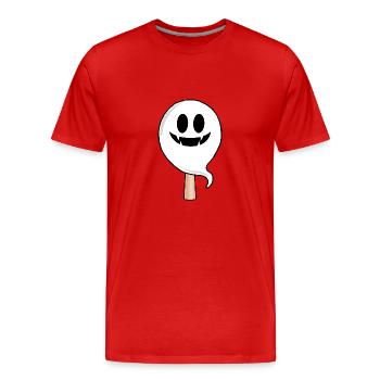 pingpong table tennis halloween table tennis racket - Men's Premium Organic T-Shirt - red - Front - Damien (186cm)