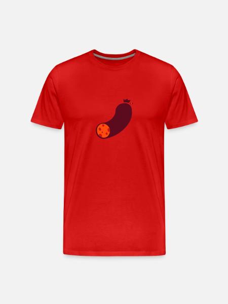 wurst - Männer Premium Bio T-Shirt - Rot