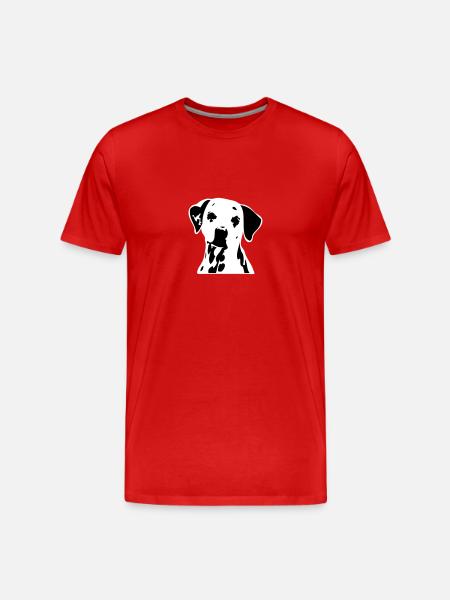 dogz_dalmatiner - Men's Premium Organic T-Shirt - red