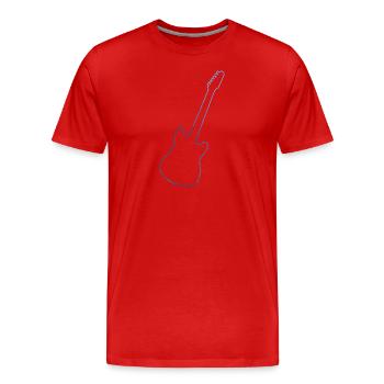 akustische gitarre Damen electronic guitar - Männer Premium Bio T-Shirt - Rot - Vorne - Damien (186cm)