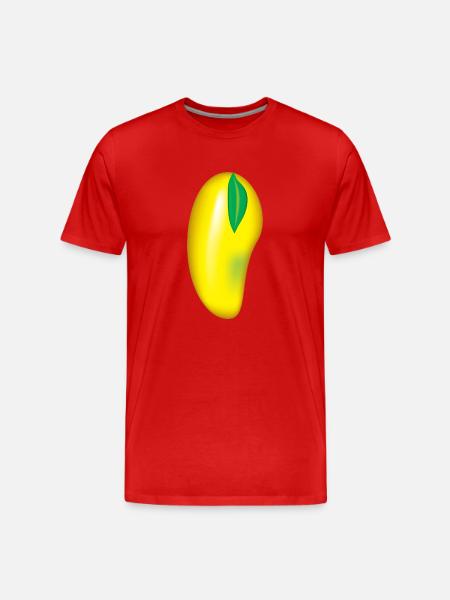 I love mango fruit - Men's Premium Organic T-Shirt - red