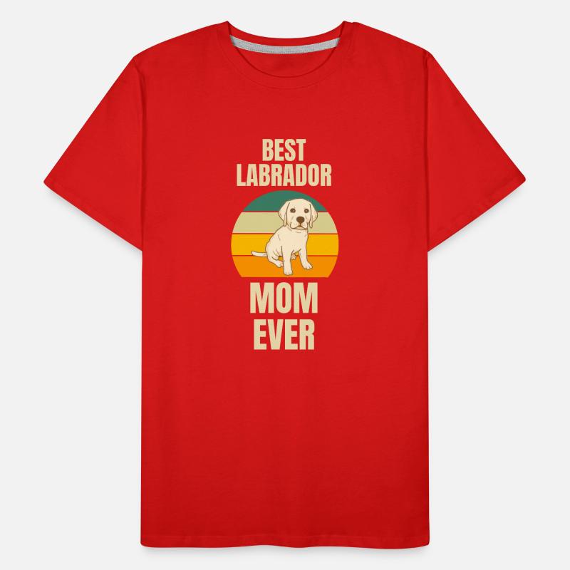 Beste Hunde Mama Hundebesitzer Muttertag Labrador Männer Premium Bio T-Shirt