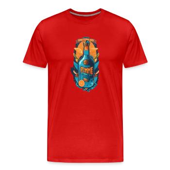 Graffiti - T-shirt bio Premium Homme - rouge - Devant - Damien (186cm)