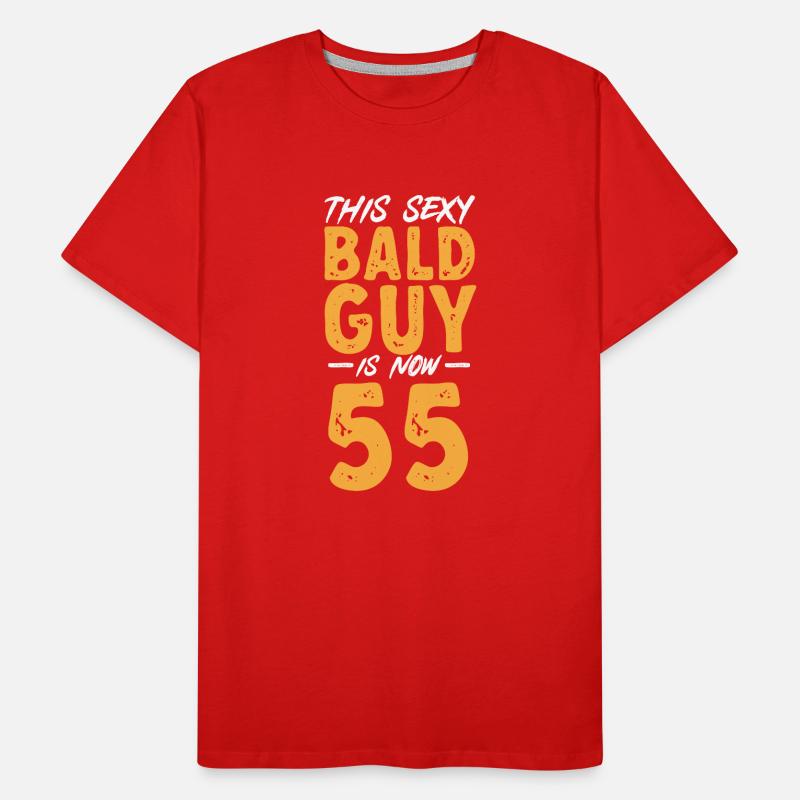 Bald Head Baldness Beard Bald Head Men's Premium Organic T-Shirt