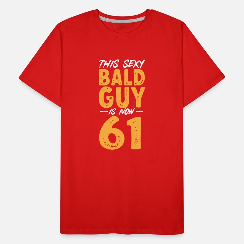 Bald Head Baldness Beard Bald Head Men's Premium Organic T-Shirt