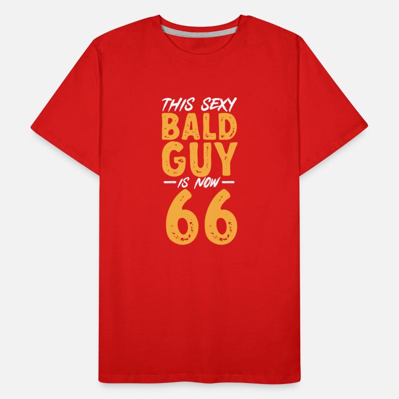 Bald Head Baldness Beard Bald Head Men's Premium Organic T-Shirt