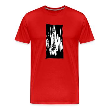 Webbing - Men's Premium Organic T-Shirt - red - Front - Damien (186cm)