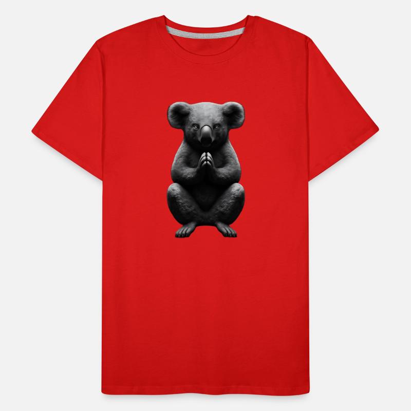 Betender Koala Buddha Männer Premium Bio T-Shirt