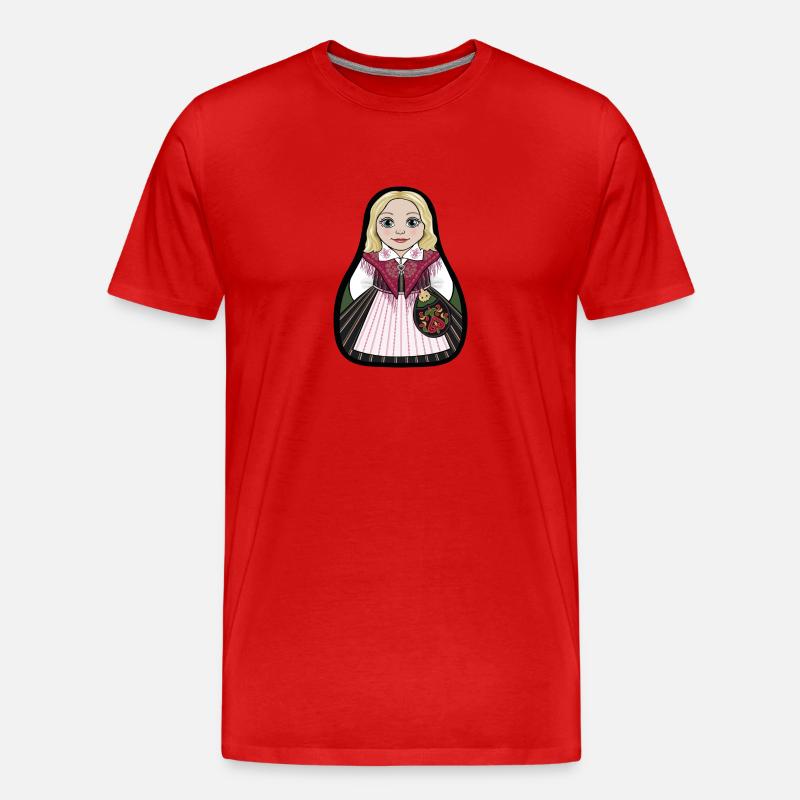 Ockelbostinta - Männer Premium Bio T-Shirt - Rot