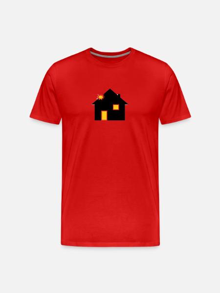 HitHouse - Männer Premium Bio T-Shirt - Rot