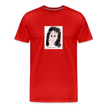 How not to - T-shirt bio Premium Homme - rouge - Devant - Damien (186cm)