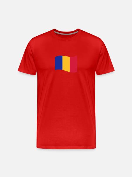 romania - Men's Premium Organic T-Shirt - red