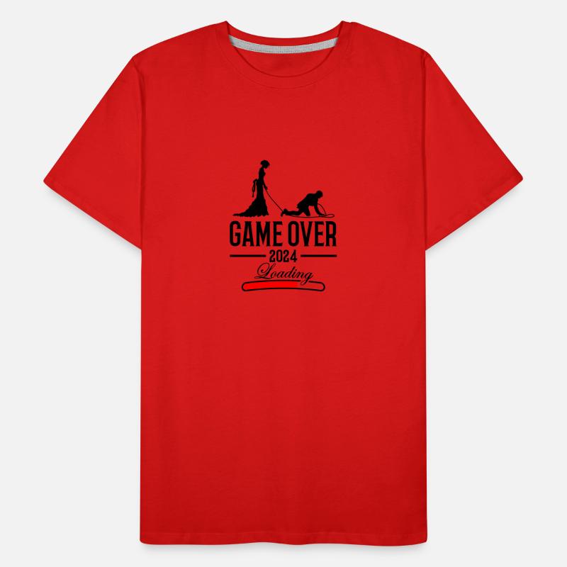 Hochzeit Loading 2024 Game Over Männer Premium Bio T-Shirt