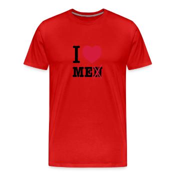 I love me Stolz pride Ego Satire Narziss verliebt - Männer Premium Bio T-Shirt - Rot - Vorne - Damien (186cm)