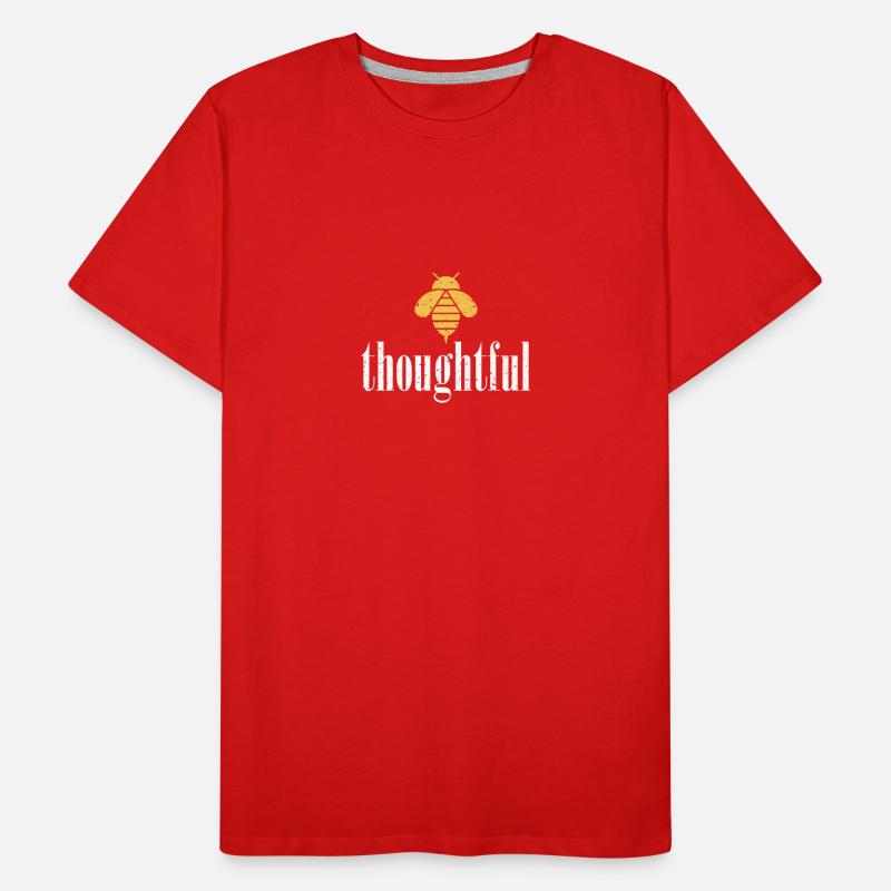 Abeille jaune Abeille réfléchie Soyez réfléchi T-shirt bio Premium Homme
