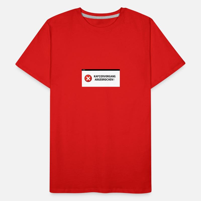 Kapiervorgang abgebrochen Männer Premium Bio T-Shirt