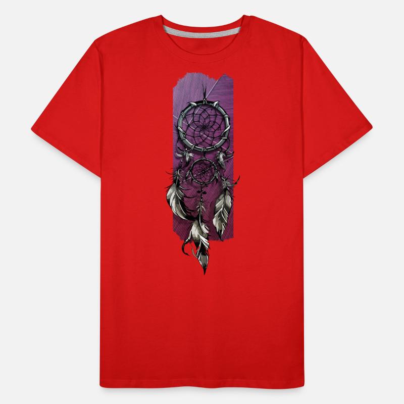 Flüstern der Träume: Der Traumfänger Männer Premium Bio T-Shirt