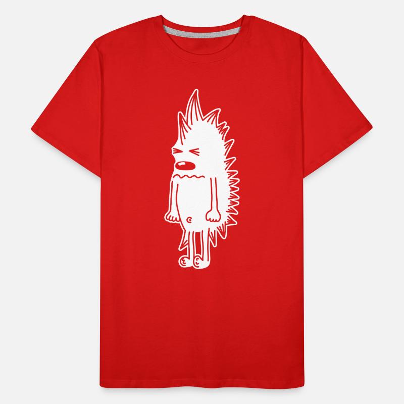 Grumpy Hedgehog – Kawaii Stinger Comic Men's Premium Organic T-Shirt