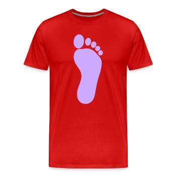 Fuß Füße Fußpflege Podologie Fußpfleger - Männer Premium Bio T-Shirt - Rot - Vorne - Damien (186cm)