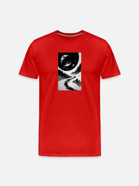 Solar System | Planets | Space | Star - Men's Premium Organic T-Shirt - red