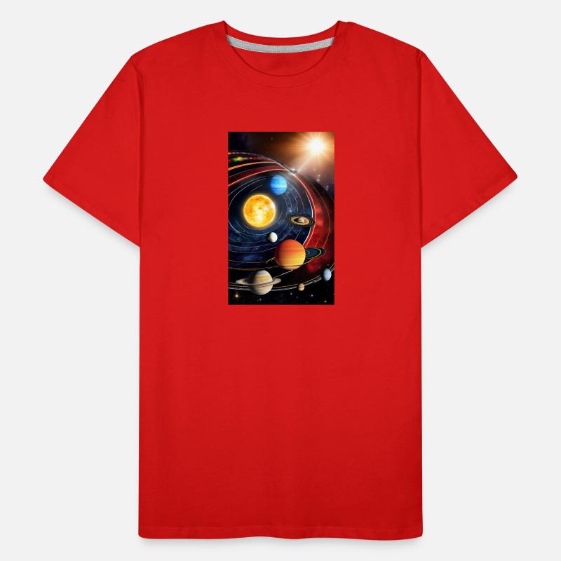 Solar System | Planets | Space | Star Men's Premium Organic T-Shirt