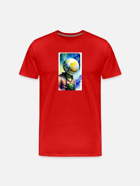 Alien | UFO | Spaceship | UAP | alien - Men's Premium Organic T-Shirt - red